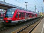 Zwei VT 648 stehen als RB nach Neuhaus (Pegnitz) und Simmelsdorf-Hüttenbach auf Gleis 14 in Nürnberg Hbf bereit. (08.05.2010)